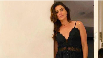 Giovanna Antonelli surge fazendo exercício ao lado do cachorro - Reprodução Instagram
