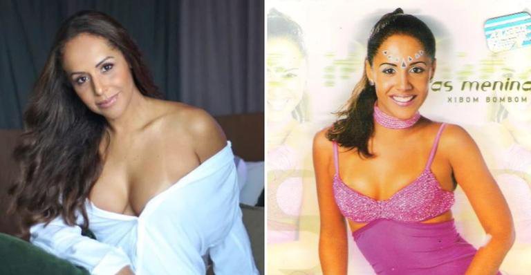 Carla Cristina antes e depois do grupo 'As Meninas' - Instagram/ @carlacristinaoficial