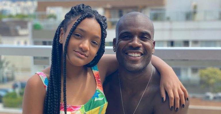 Rafael Zulu encantou ao fazer declaração para a filha, Luiza - Instagram/ @rafaelzulu
