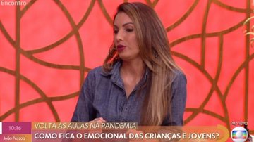 Patrícia Poeta substituí Fátima Bernardes no 'Encontro' - TV Globo