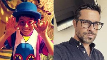 Luciano Amaral como Pedro em 'Castelo Rá-Tim-Bum' e atualmente - Divulgação/ Instagram