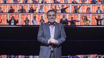 Gugu Liberato nos bastidores do 'Canta Comigo' - Edu Moraes/ Record TV