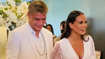 Fábio Assunção e a noiva Ana Verena em casamento civil - Instagram/@fabioassuncaooficial