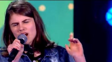 Bel Sant'Anna no 'The Voice Kids' em 2019 - Reprodução/YouTube