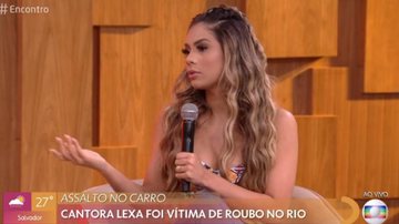 Lexa dá de talhes de assalto que sofreu no Rio de Janeiro - TV Globo
