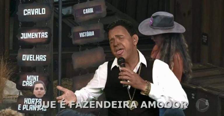 Carioca fez blackface em seu quadro de humor de 'A Fazenda 12' - Record TV