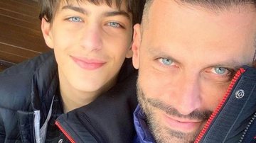 Henri Castelli e o filho Lucas, de seu casamento com Isabeli Fontana - Reprodução/Instagram
