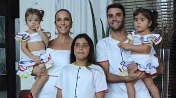 Marido de Ivete Sangalo divide momento com as filhas - Instagram/ivetesangalo