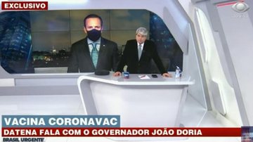 Datena entrevistou Doria no 'Brasil Urgente' - Band