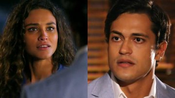 Débora Nascimento e Raphael Vianna estão no ar na reprise da trama - TV Globo