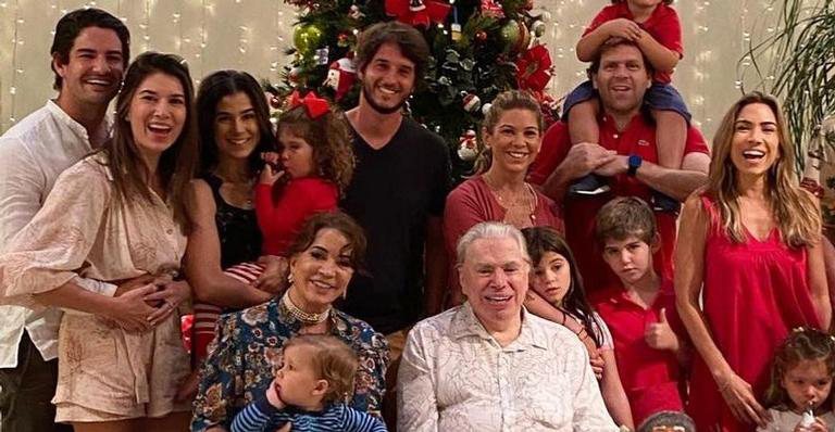 Silvio Santos com a família no Natal - Reprodução/Instagram