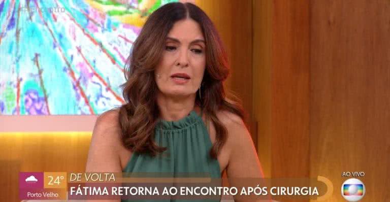 Fátima Bernardes retornou ao 'Encontro' - TV Globo