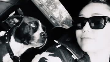 Miley Cyrus e cachorra Mary Jane - Instagram/@mileycyrus