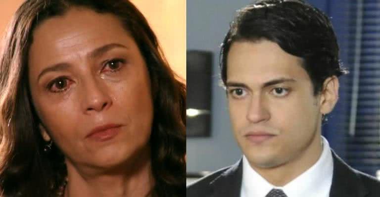 Bibiana (Cyria Coentro) fica arrasada ao descobrir envolvimento de Hélio (Raphael Vianna) em crime - Globo