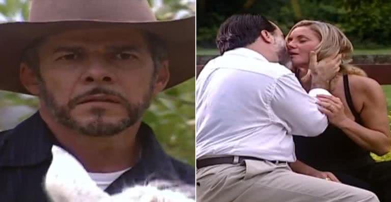 Pedro (José Mayer) fica abalado ao ver Helena (Vera Fischer) e Miguel (Tony Ramos) aos beijos - Globo