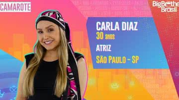 Carla Diaz é presença confirmada no 'BBB21' - TV Globo