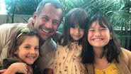 Malvino Salvador e as filhas Ayra, Kyara e Sofia - Instagram/@eumalvinosalvador