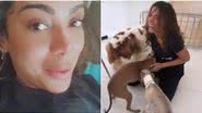 Anitta foi recebida com muito carinho por seus cachorros; a cantora também atualizou os fãs sobre seu estado de saúde - Instagram/@anitta