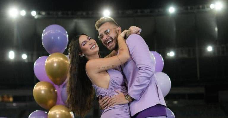 Bianca e Fred no Maracanã, aguardando a revelação do sexo do primeiro filho - Instagram/@bianca