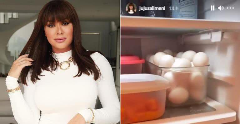 Juju Salimeni mostrou a organização de sua geladeira - Instagram/@jujusalimeni