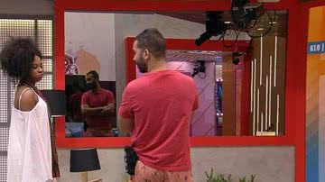 Gil e Lumena conversaram nesta sexta-feira (26) - Globo