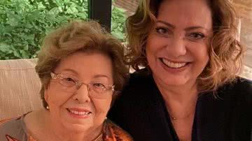 Eliane Giardini acompanhada da mãe, Waldyr, em comemoração do aniversário de 90 anos - Instagram/@elianegiardinioficial