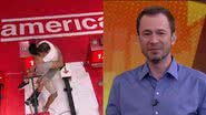 Rodolffo e Caio comemoram a vitória aos pulos - TV Globo