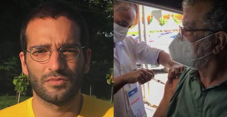 Pai de Humberto Carrão toma primeira dose de vacina contra Covid-19 - Divulgação/Instagram