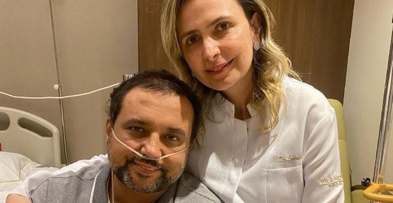 Apresentador Geraldo Luís posa com a médica - Instagram/@geraldobalanca