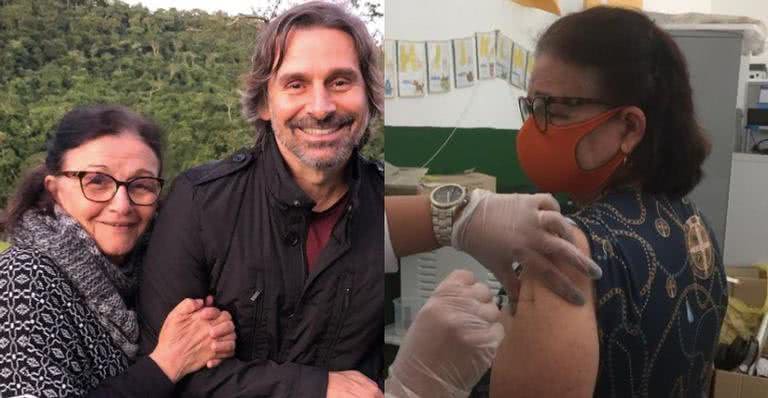 Murilo Rosa comemora vacinação da mãe, Maria Luiza - Instagram / @murilorosa_oficial