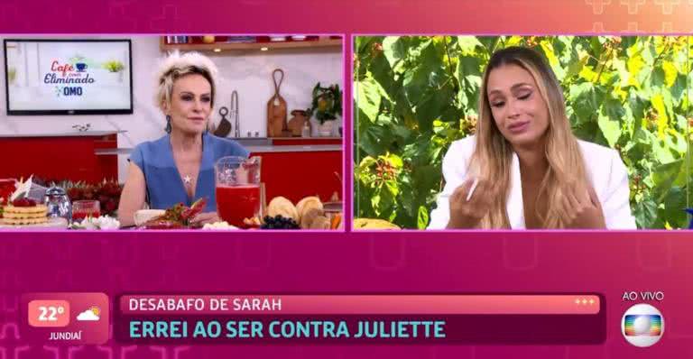 Sarah foi a atração do 'Mais Você' - TV Globo