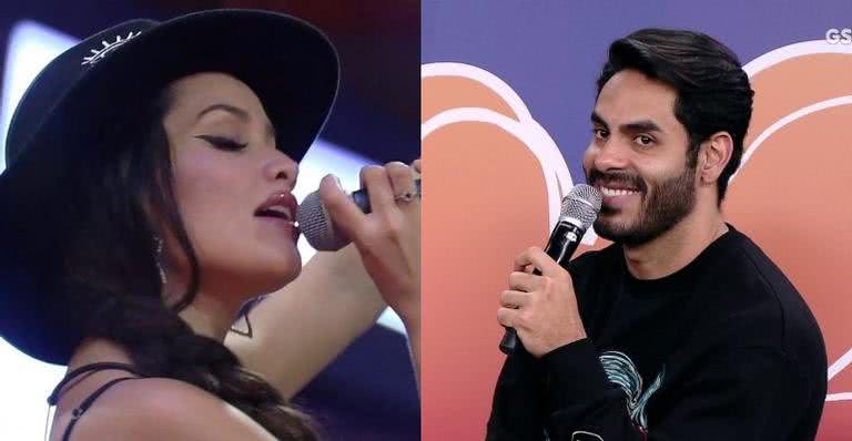 O cantor rasgou elogios à voz da advogada - TV Globo e Gshow