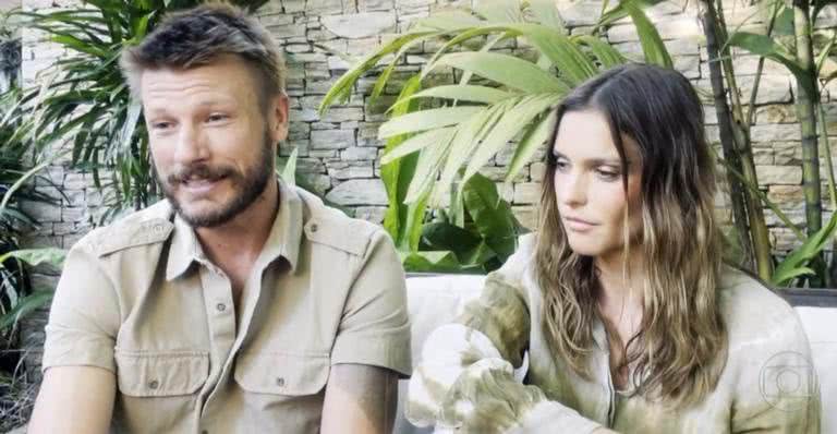 Rodrigo Hilbert e Fernanda Lima em entrevista ao 'Fantástico' - TV Globo