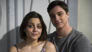 Mari (Maria Luiza Campos) e Jeff (Cadu Libonati) começam a namorar de verdade - Globo/Estevam Avellar