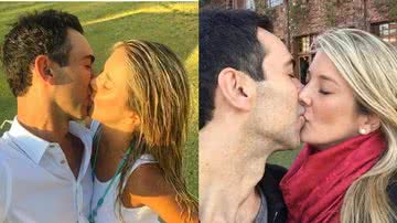 Ticiane Pinheiro publicou alguns registros beijando o marido, Cesar Tralli - Instagram/@ticipinheiro