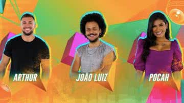 Arthur, João Luiz e Pocah estão no 13º paredão do 'BBB 21' - Globo
