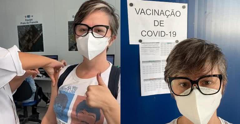 Guta Stresser é vacinada contra contra a Covid-19 - Instagram/@gutastresser