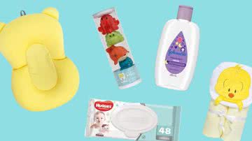 Confira itens essenciais para a rotina de banho do bebê - Reprodução/Amazon