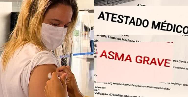 Fernanda Gentil é vacinada contra a Covid-19 - Instagram/@gentilfernanda