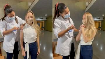 Carla Diaz é vacinada contra a Covid-19 - Instagram/@carladiaz