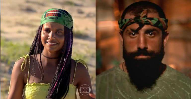 Dupla fez parte da mesma tribo no reality - Divulgação/TV Globo/Instagram/@gleicidamasceno/@kaysar.dadour