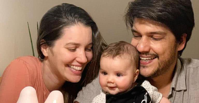 Nathalia Dill, a filha Eva e o noivo Pedro Curvello - Instagram/@nathaliadill