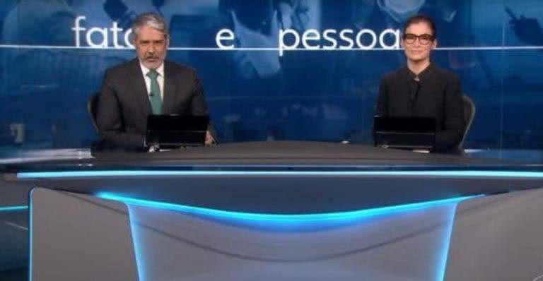 William Bonner e Renata Vasconcellos contaram a novidade do jornalismo na Globo - TV Globo