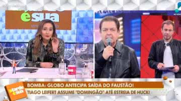 Sonia Abrão criticou atitude da TV Globo em relação a Faustão - Rede TV!