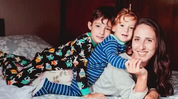 Louise e os filhos de pijama - Arquivo pessoal
