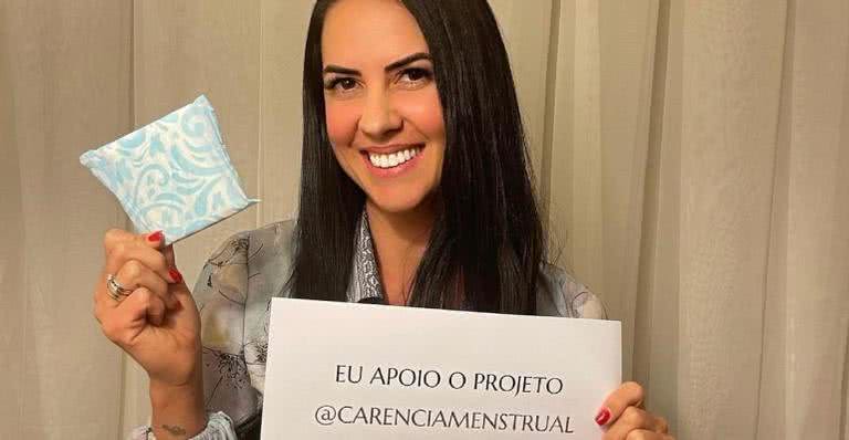 Graciele Lacerda aderiu a campanha que visa ajudar milhares de meninas do país - Divulgação