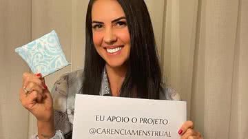 Graciele Lacerda aderiu a campanha que visa ajudar milhares de meninas do país - Divulgação
