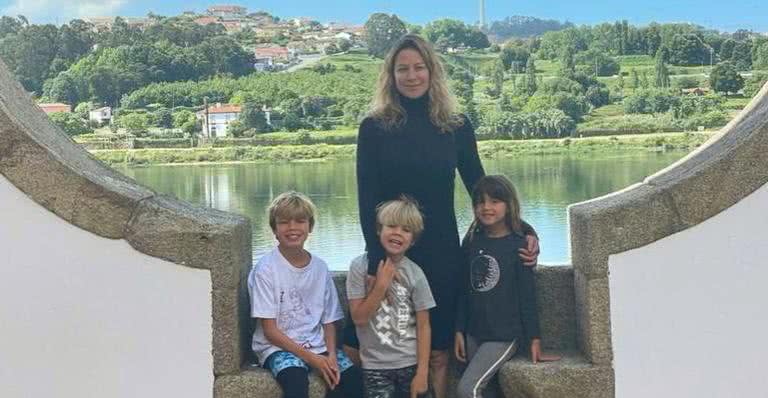 Luana Piovani e os filhos Dom, Bem e Liz - Instagram/@luapio