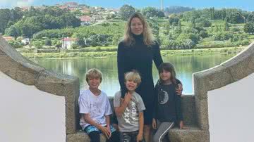 Luana Piovani e os filhos Dom, Bem e Liz - Instagram/@luapio