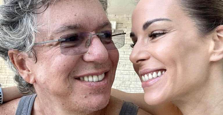 Boninho e Ana trocaram carinhos após o treino do dia - Reprodução/ Instagram